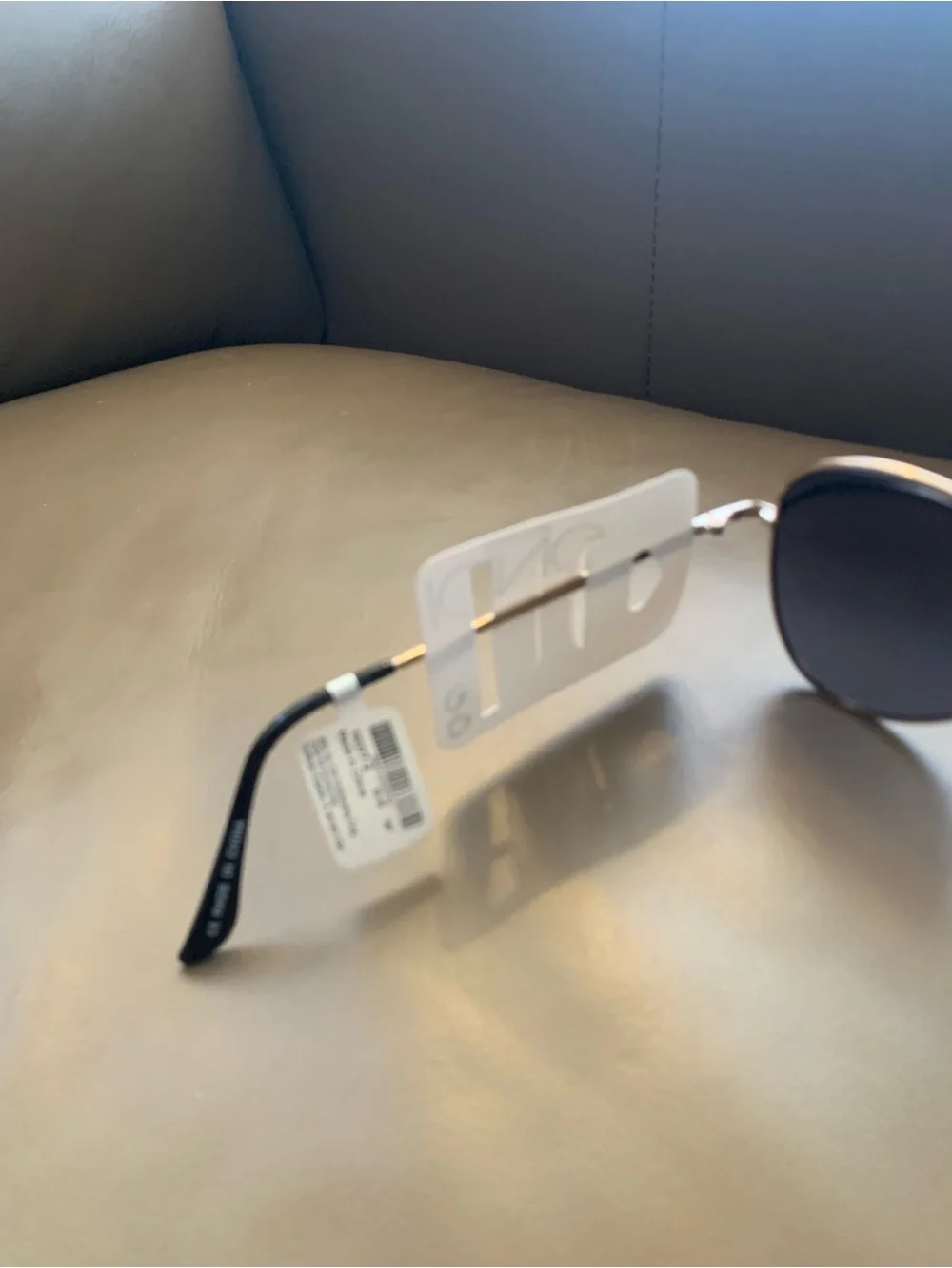Icing Gold Frame with Black Lenses Aviator Sunglasses